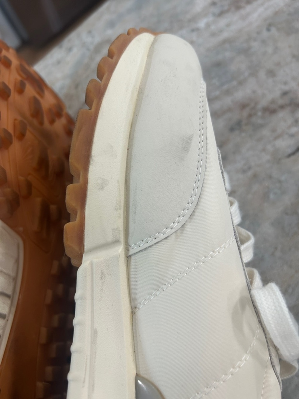 Tik Tok Favorite somiliss Neutral Beige Tan Suede Sneakers 9 EUC Instagram Fav - Picture 6 of 8
